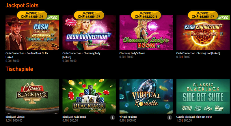 Casino777 Spielauswahl